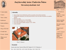Tablet Screenshot of juls.savba.sk